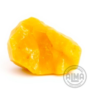 Citrino en bruto con logo